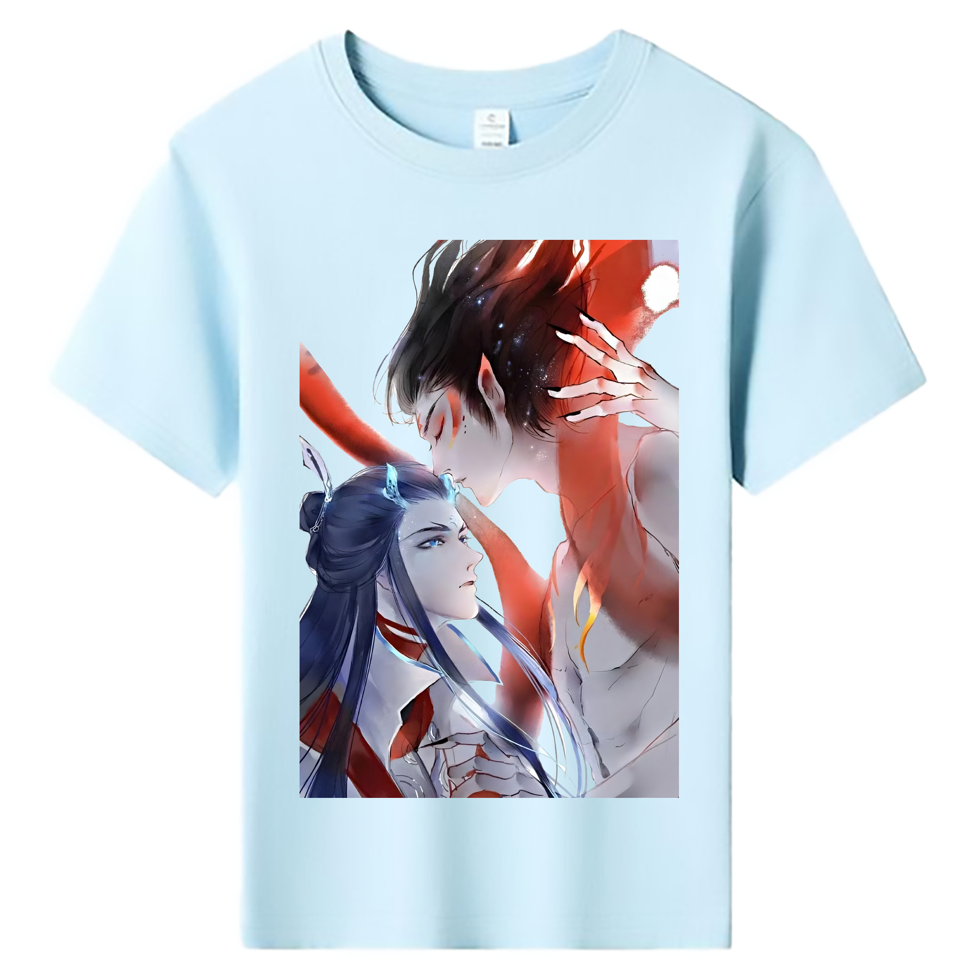 （画像用） Ne Zha 2 ナタ 魔童の大暴れ 綿100％キッズTシャツ（フロントプリント）